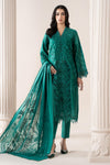 3 Piece Unstitched Embroidered Organza Lawn Suit